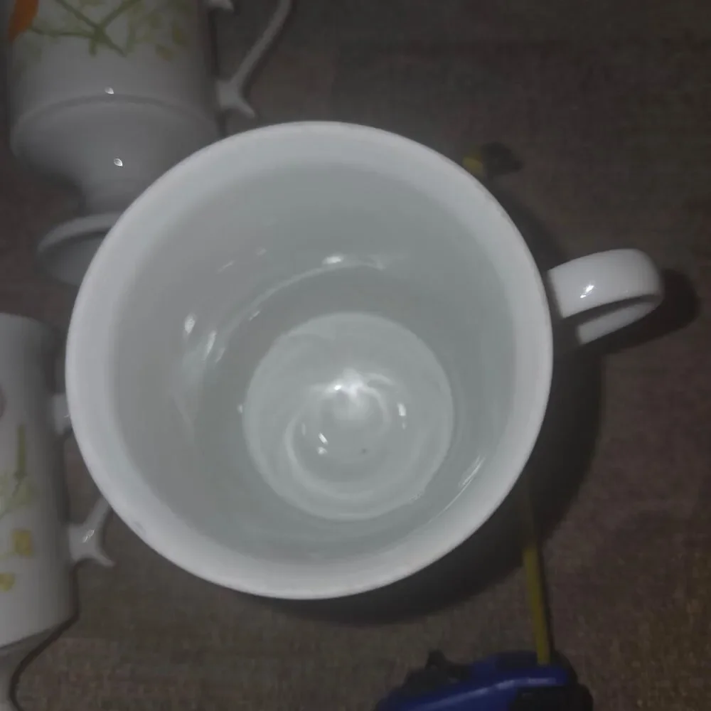 Vintage Jardarama footed Floral Pedestal Mugs Lot of 3 cottagecore 70-80s